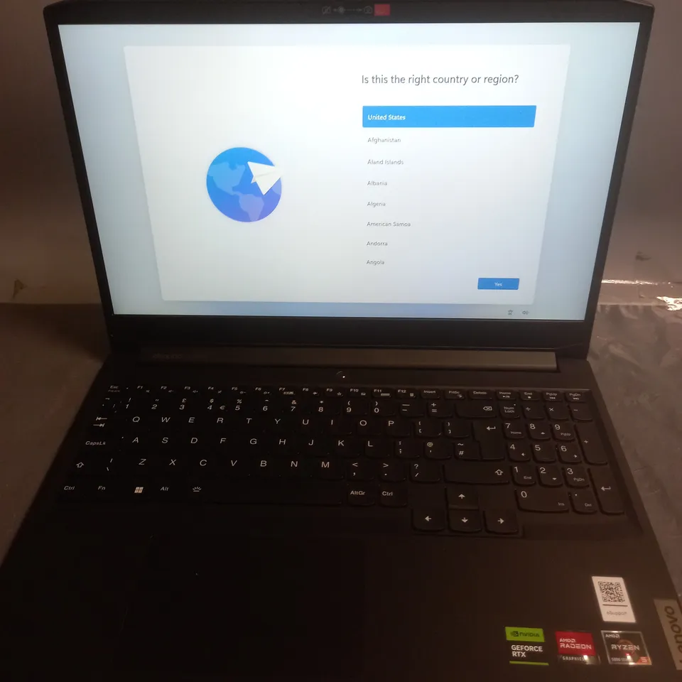 BOXED LENOVO IDEAPAD GAMING RYZEN 5 RTX 2050 16GB RAM 512GB SSD LAPTOP