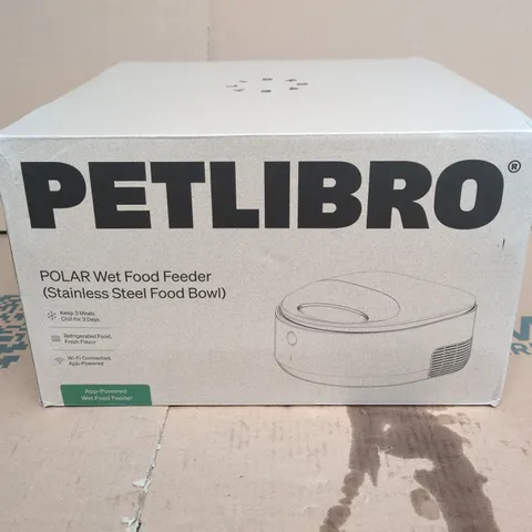 PETLIBRO POLAR WET FOOD FEEDER (STAINLESS STEEL BOWL) β BOXED
