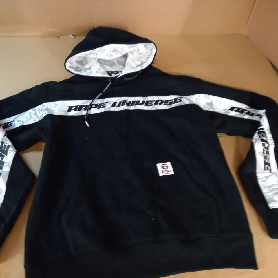 ASPE BY BATHING APE BLACK HOODIE - S