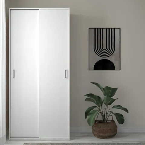 BOXED HOWARDINE 2 DOOR SLIDING WARDROBE (2 BOXES)