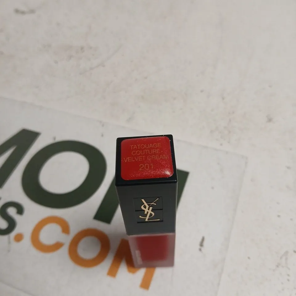 YVES SAINT LAURENT TATOUAGE COUTURE VELVET CREAM LIPSTICK – SHADE 201 