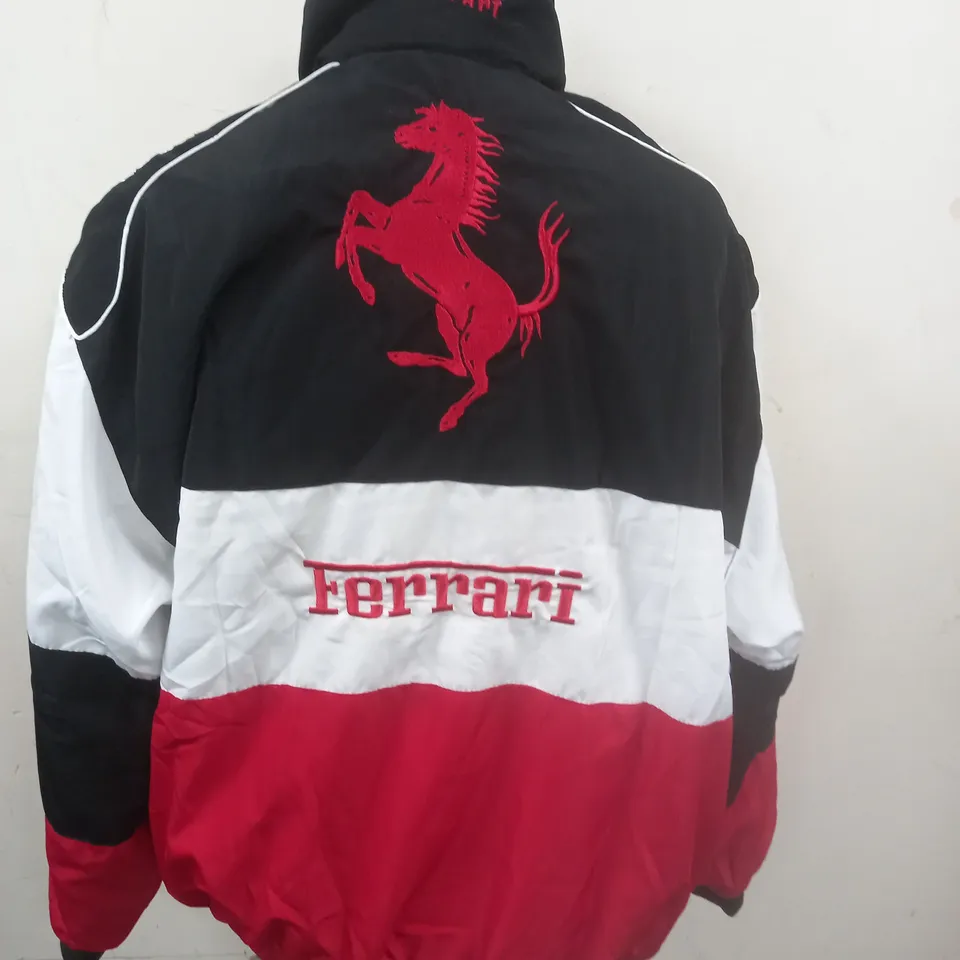 FERRARI BRANDED ZIP THROUGH JACKET - M