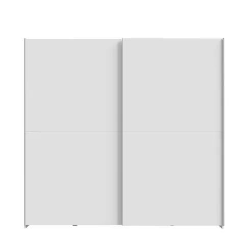 BOXED NAKARI 2 DOOR SLIDING WARDROBE - WHITE (3 BOXES)
