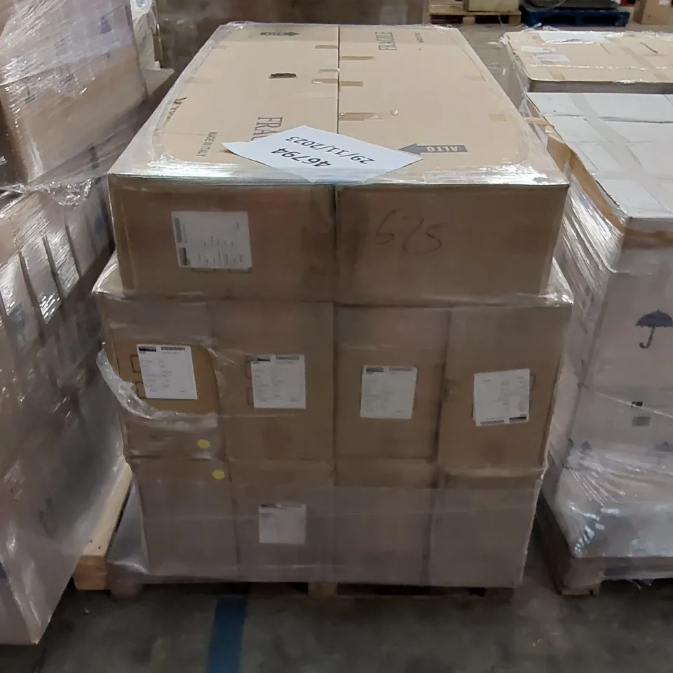 PALLET TO CONTAIN APPROX 10 X BOXED ELENI MIRROR WALL UNITS