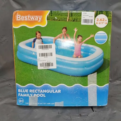 BOXED BESTWAY RECTANGULAR FAMILY POOL 