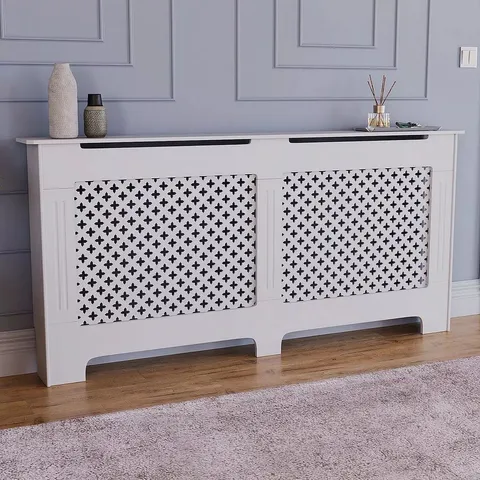 BOXED VIDA OXFORD RADIATOR COVER, EXTRA LARGE - WHITE (1 BOX)