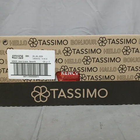 SEALED TASSIMO KENCO AMERICANO SMOOTH COFFEE PODS (5 X 128G PACKS)