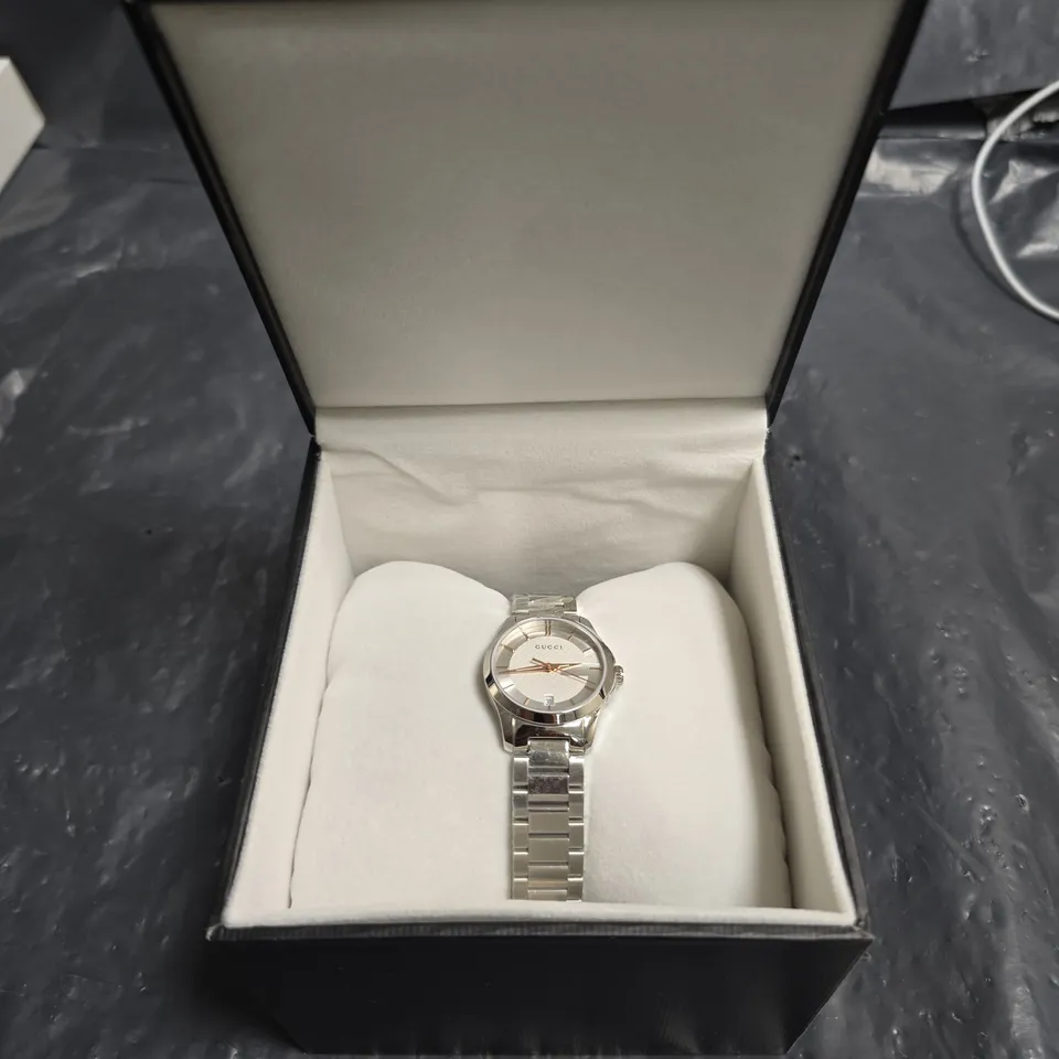 GUCCI STAINLESS STEEL WRISTWATCH – BOXED