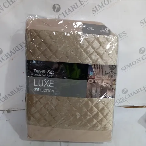 LUXE COLLECTION DUVET SET SOFT TOUCH - KING SIZE