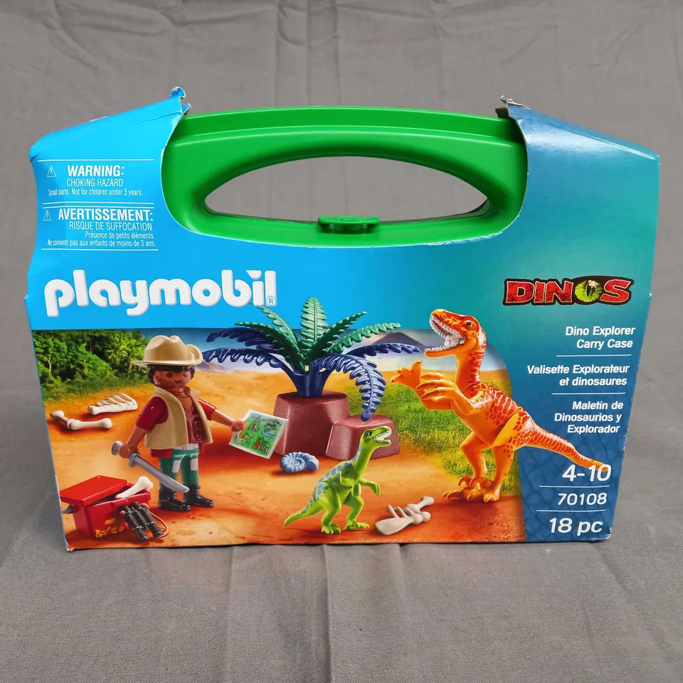 PLAYMOBIL DINO EXPLORER CARRY CASE 70108