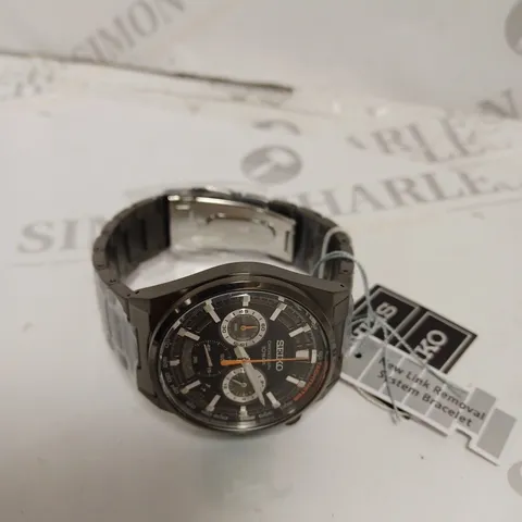 SEIKO CORE CHRONOGRAPH QUARTZ BLACK DIAL MEN'S WATCH
