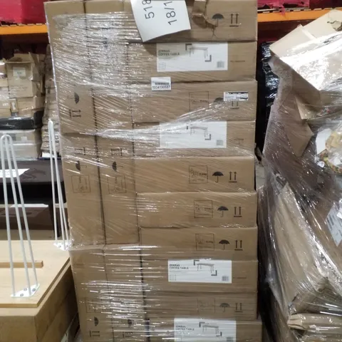 PALLET CONTAINING APPROXIMATELY 16 ZORRAS COFFEE TABLES