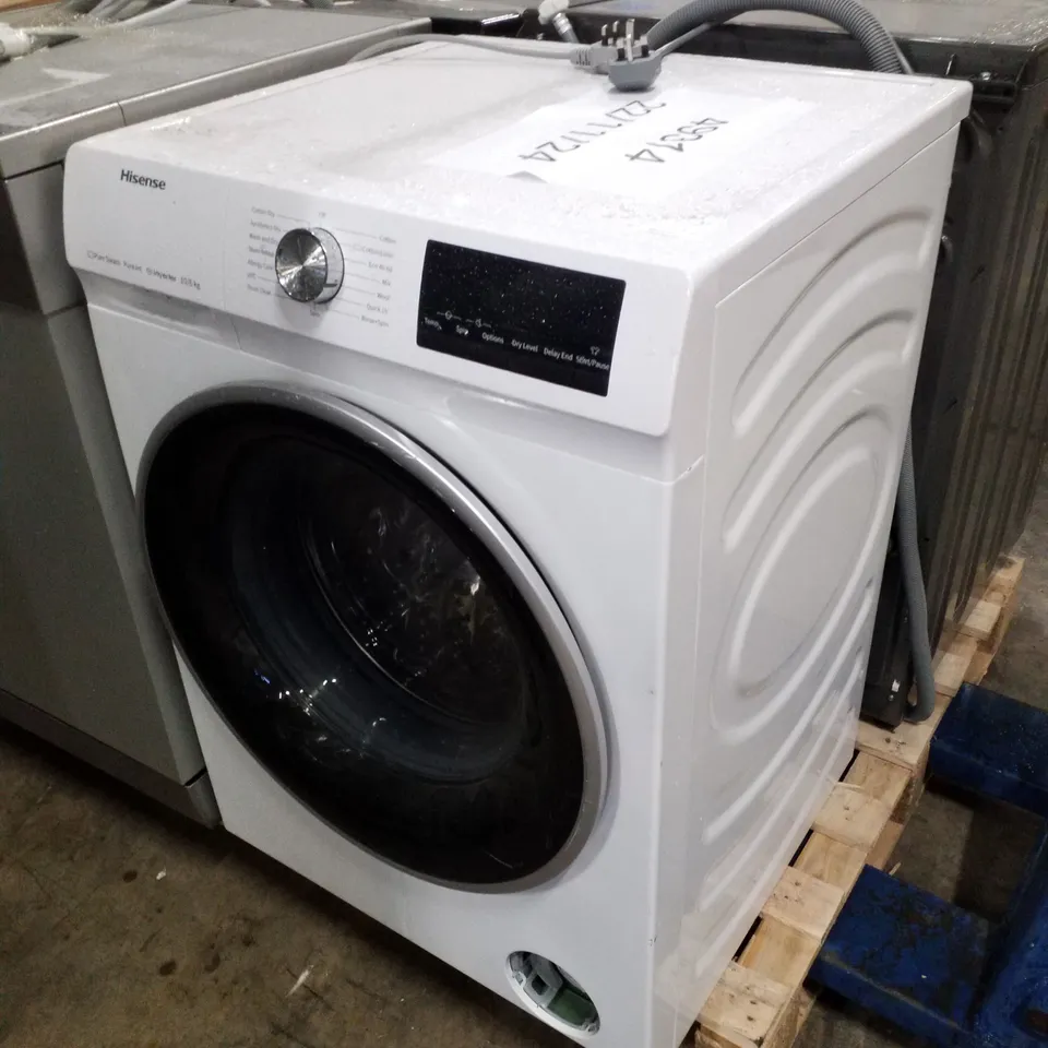 HISENSE WDQY1014EVJM 60CM FREESTANDING 10KG FRONT LOAD WASHER DRYER - UNPROCESSED RAW RETURN