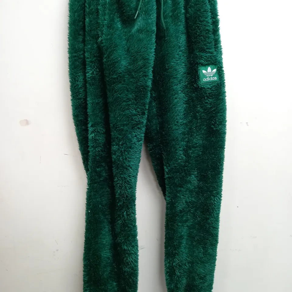 ADIDAS FUR PANTS IN GREEN - UK SMALL