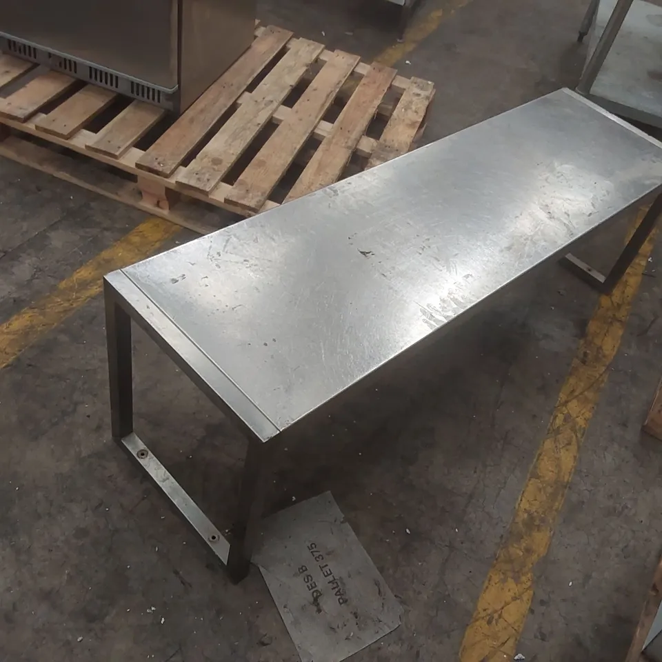 STAINLESS STEEL COMMERCIAL KITCHEN WORKTOP PIECE