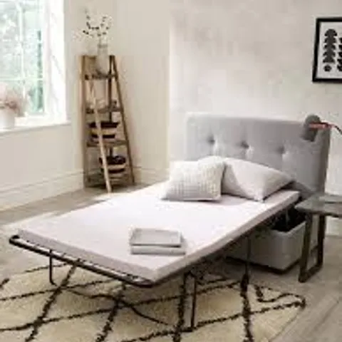BOXED LINDEN OTTOMAN BED IN BOX - LIGHT GREY (1 BOX)