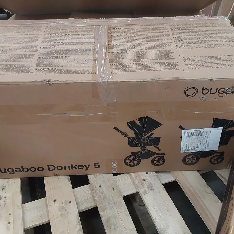 BOXED BUGABOO DONKEY5 TWIN EXTENSION COMPLETE - GREY MELANGE (2 BOXES) RRP £1659.99