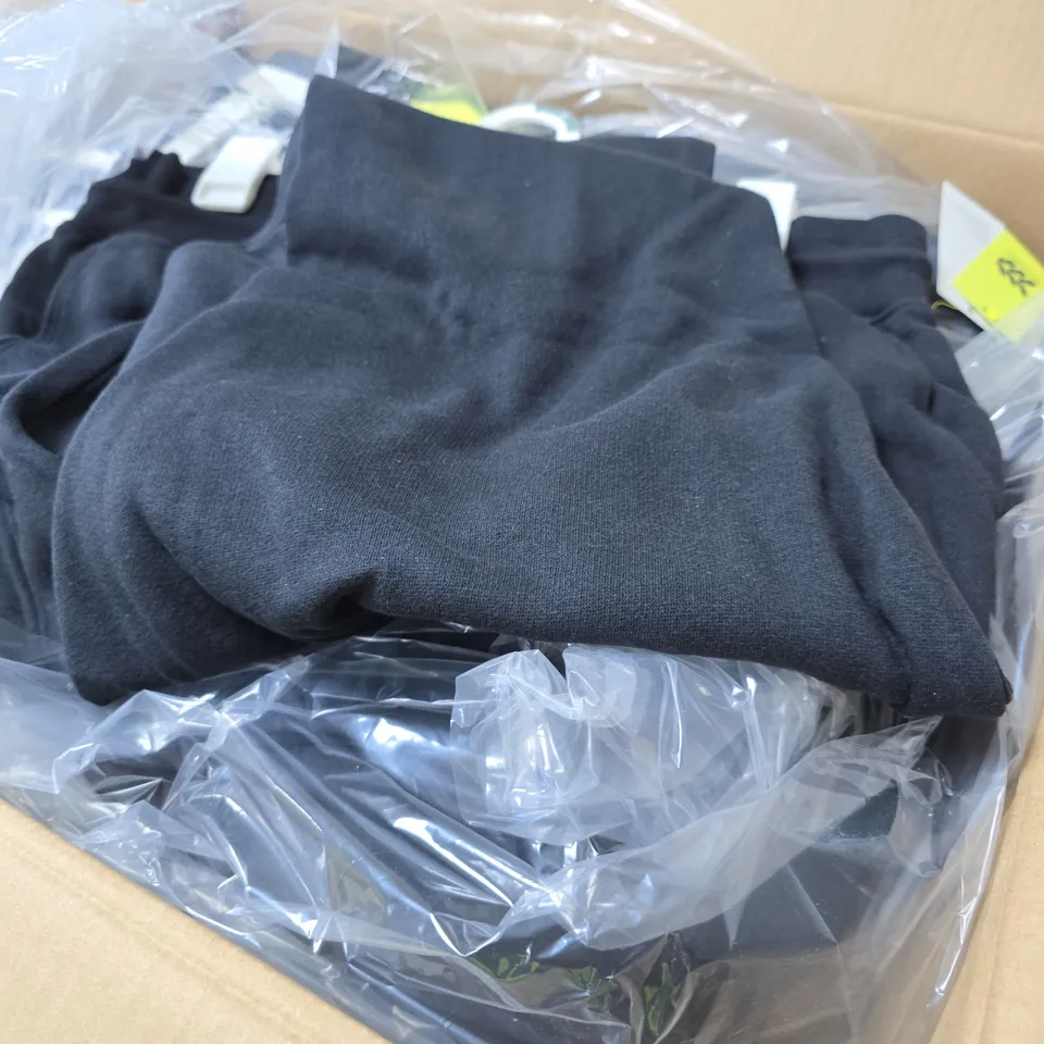 BOX OF APPROXIMATELY 12 ALL IN MOTION BLACK JOGGERS - SIZE M