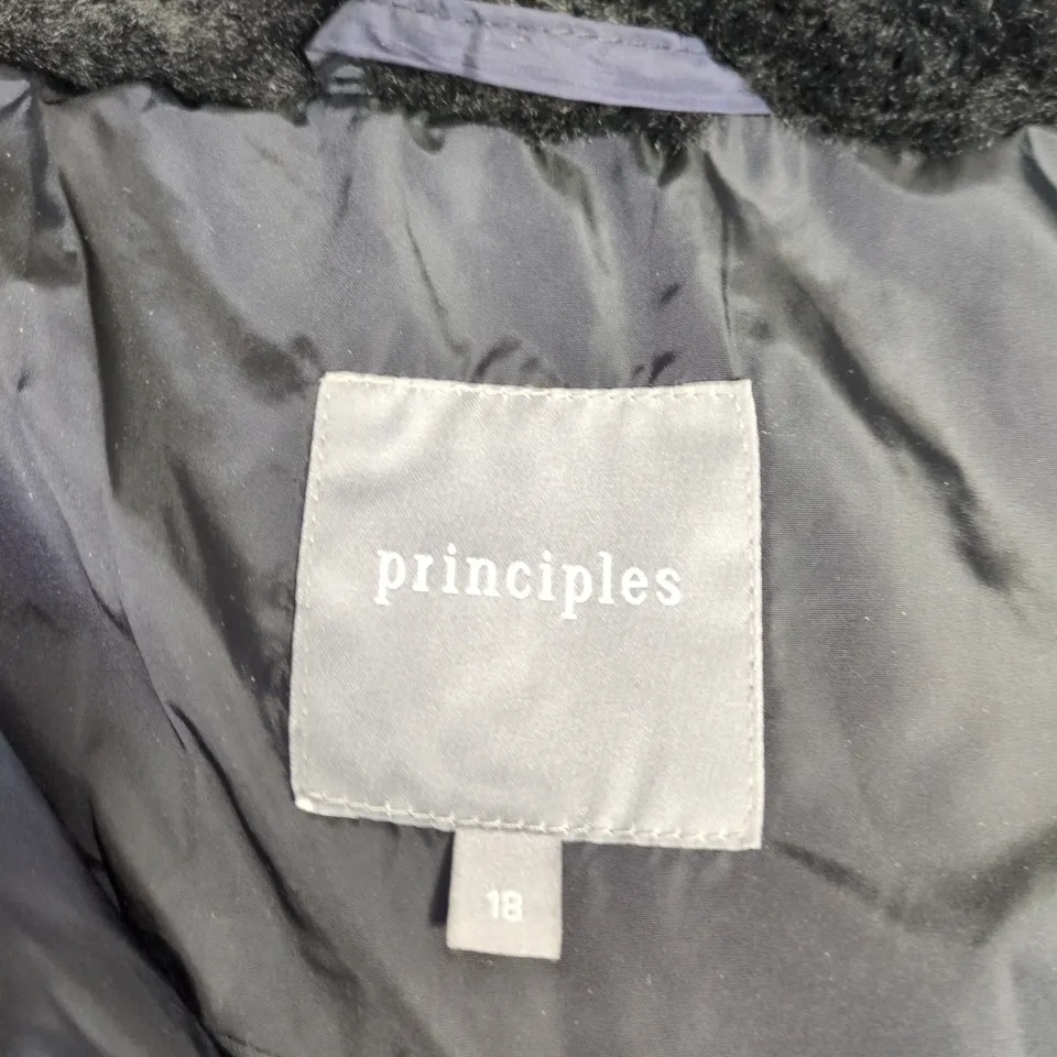 PRINCIPLES WOMEN'S NAVY QUILTED PADDED JACKET – UK SIZE 18