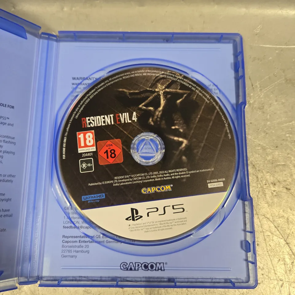 RESIDENT EVIL 4 FOR PLAYSTATION 5 