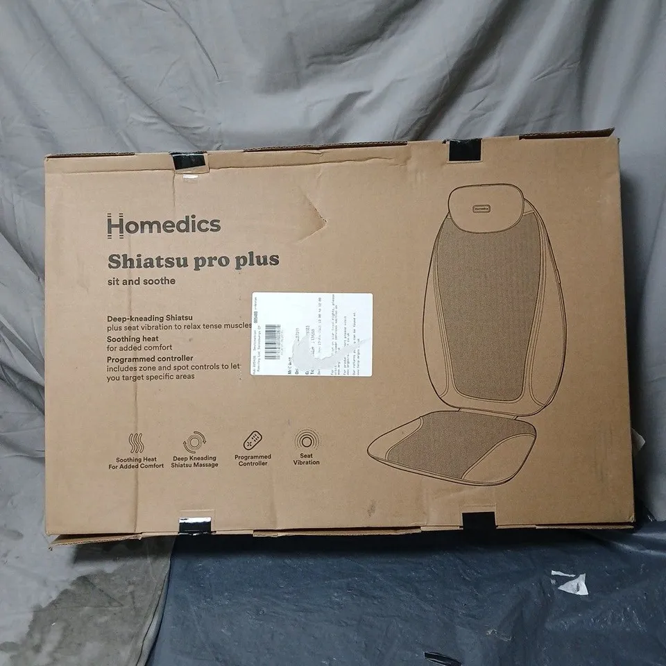 HOMEDICS SHIATSU PRO PLUS SIT AND SOOTHE BOXED