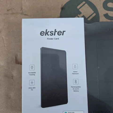 EKSTER FINDER CARD WALLET – BLACK WITH COIN POUCH (APPLE FIND MY)