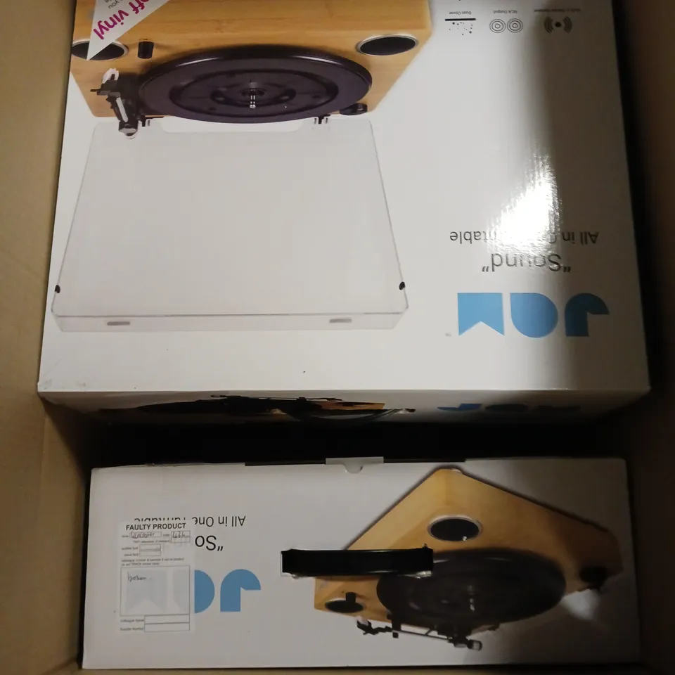 4 X BOXED JAM SOUND ALL IN ONE TURNTABLES
