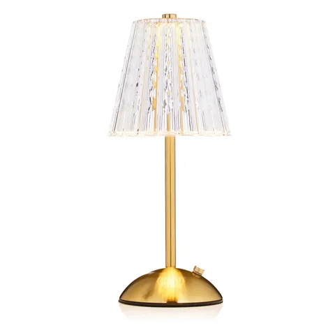 OUTLET BELL & HOWELL GOLD RECHARGEABLE TOUCH CONTROL TABLE LAMP