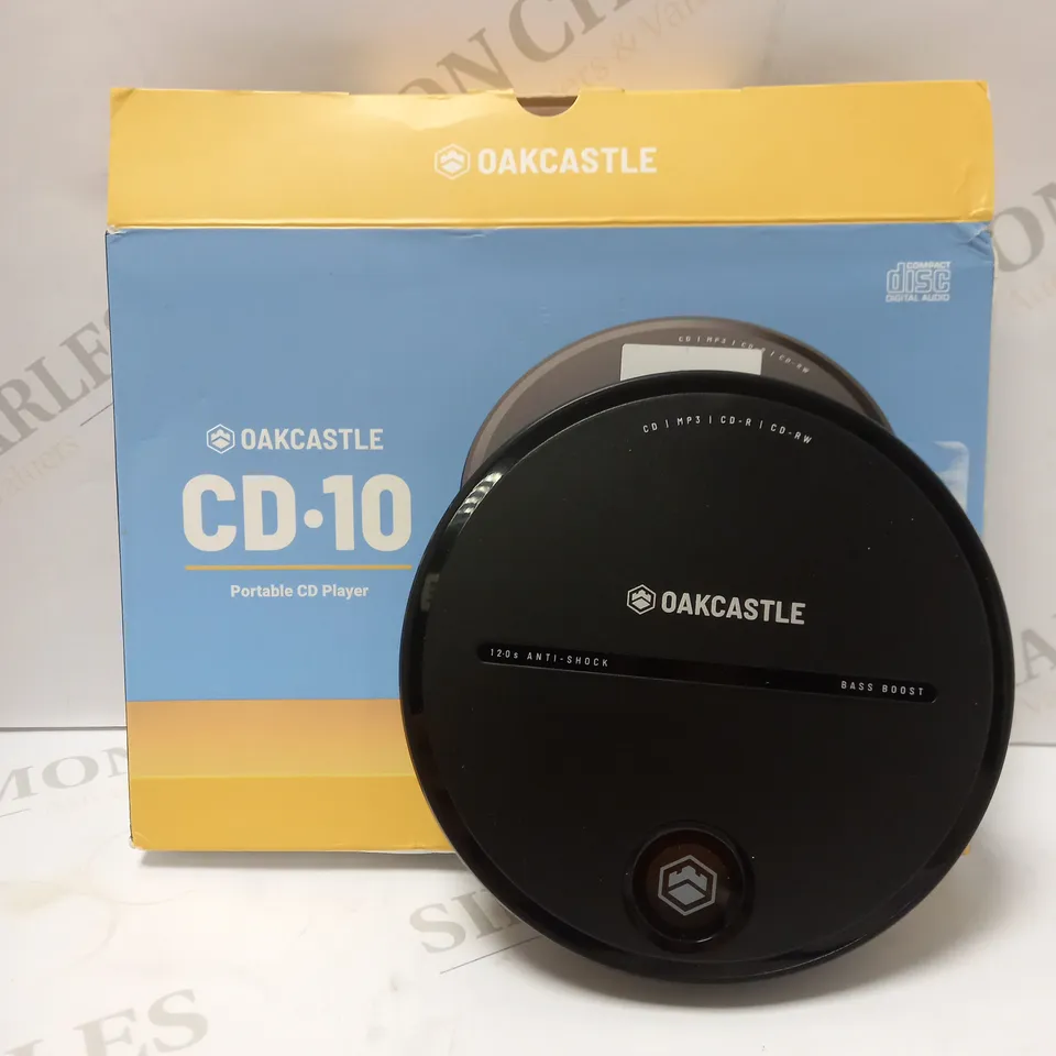 OAKCASTLE CD10 PORTABLE CD PLAYER BLACK