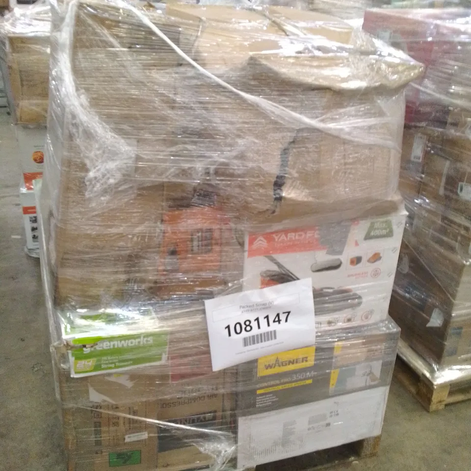 PALLET OF APPROXIMATELY 13 UNPROCESSED RAW RETURN HOUSEHOLD AND ELECTRICAL GOODS TO INCLUDE;