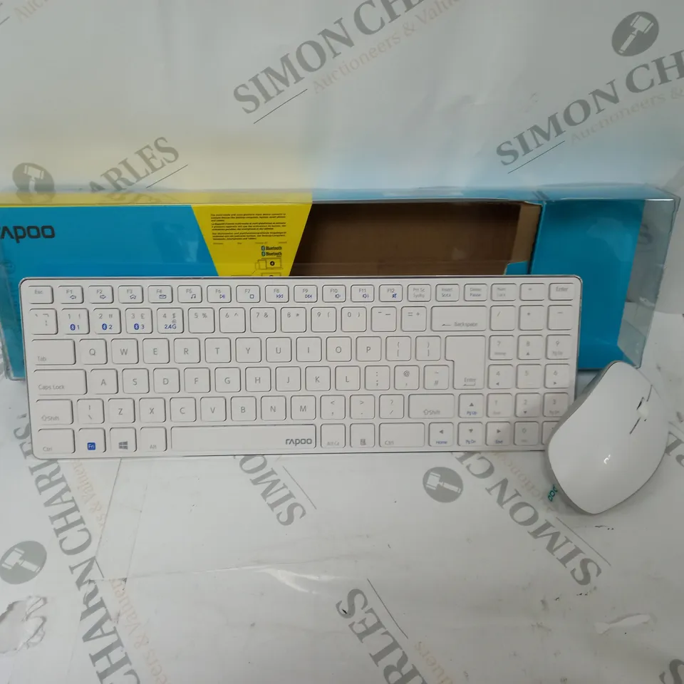 BOXED RAPOO 9300M MULTI-MODE WIRELESS KEYBOARD AND MOUSE