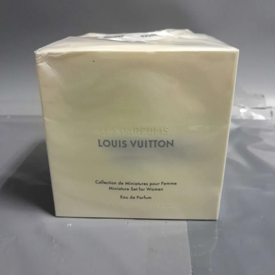 BOXED AND SEALED LOUIS VUITTON MINIATURE EAU DE PARFUM COLLECTION FOR WOMEN 7X10ML
