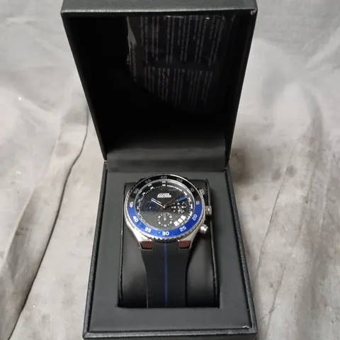 BOXED VICKERS ARMSTRONG HARRIER STEEL BLACK WATCH – VA0131