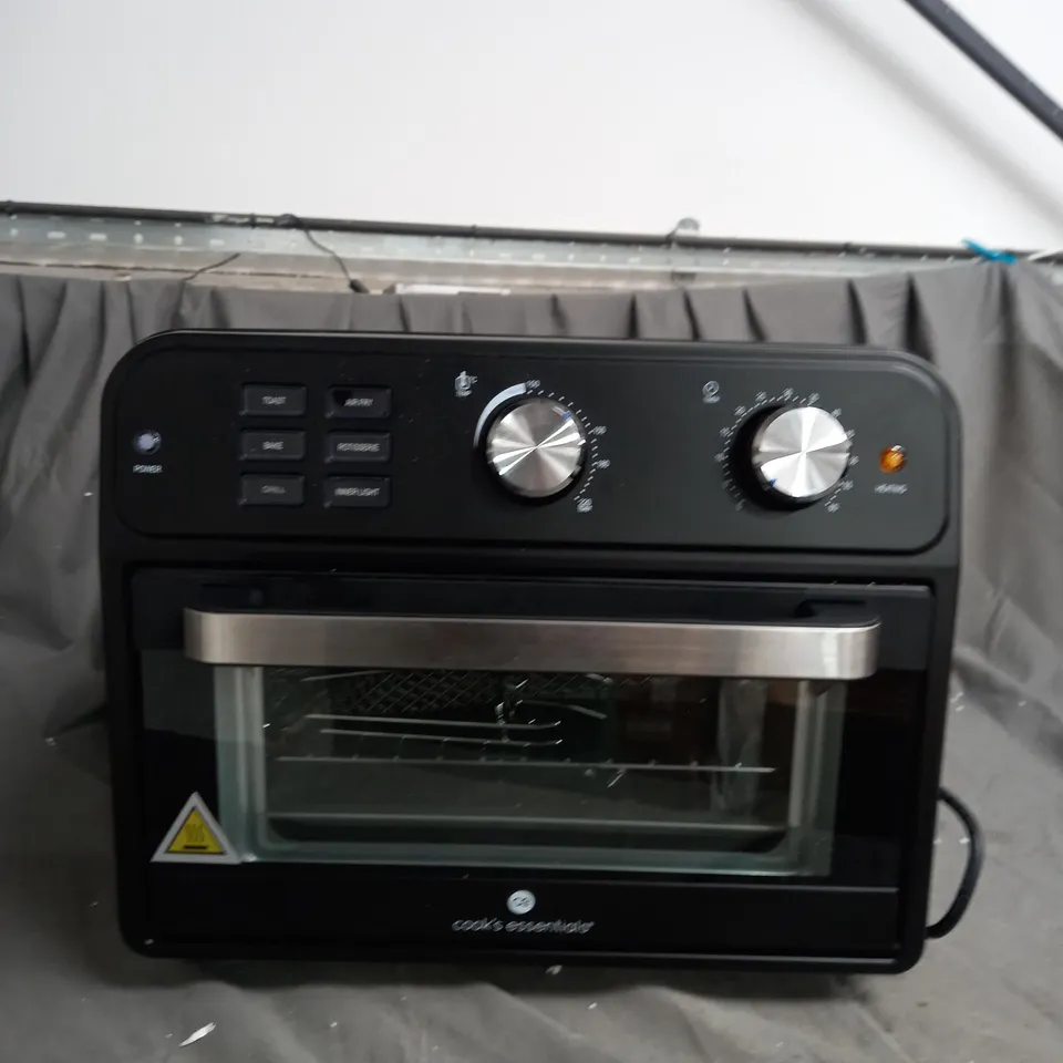 BOXED COOK'S ESSENTIAL 21-LITRE AIRFRYER OVEN IN BLACK