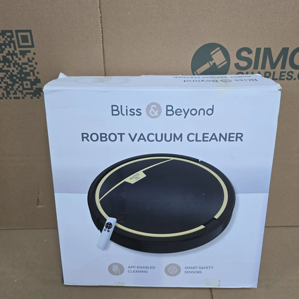 BLISS & BEYOND ROBOT VACUUM CLEANER – BOXED