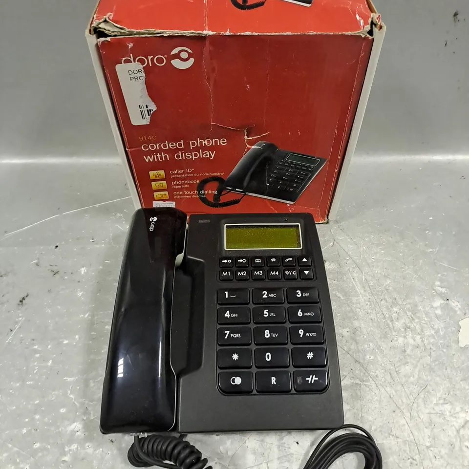 BOXED DORO 914C CORDED TELEPHONE 