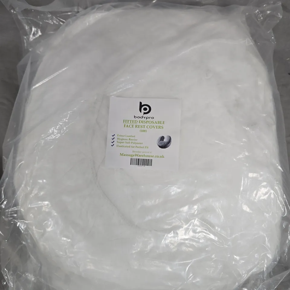 BODYPRO FITTED DISPOSABLE FACE REST COVERS – PACK OF 100