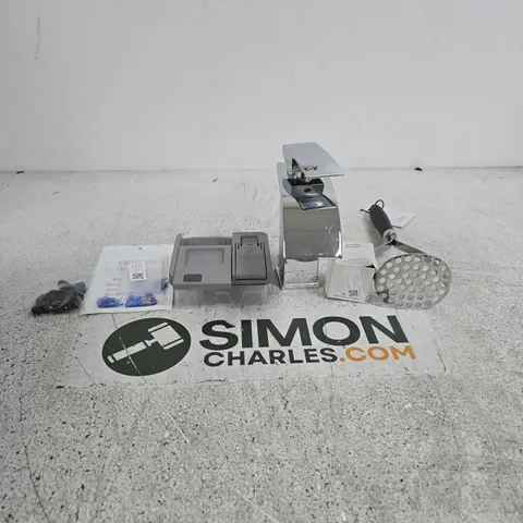APPROXIMATELY 20 ASSORTED ITEMS INCLUDING A JOHN LEWIS STAINLESS STEEL POTATO MASHER, SILICONE SCAR SHEETS AND A TAP FITTING