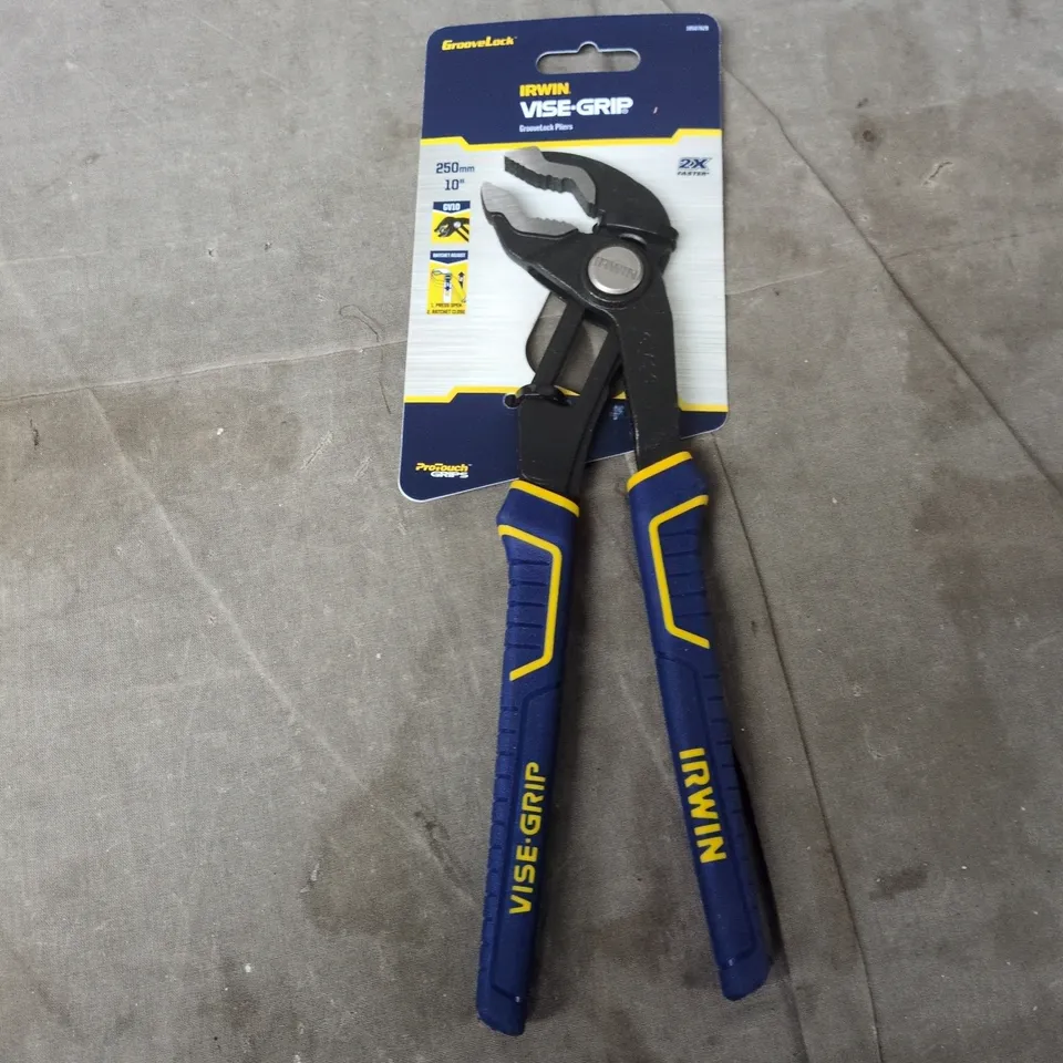 IRWIN VISE-GRIP GROOVELOCK PLIERS 250MM (10IN) – LOCKING PLIERS