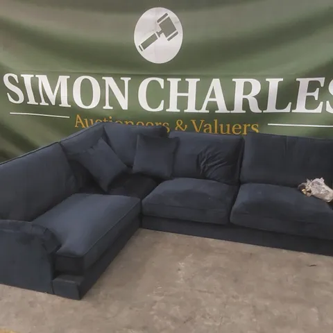 PAYTON VELVET UPHOLSTERED CORNER SOFA