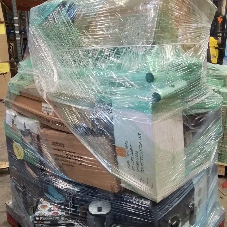 PALLET CONTAINING A LARGE QUANTITY OF ELECTRICAL PRODUCTS TO INCLUDE;BLENDER,TOASTER,KETTLE,VACUUM CLEANER,SPACE HEATER