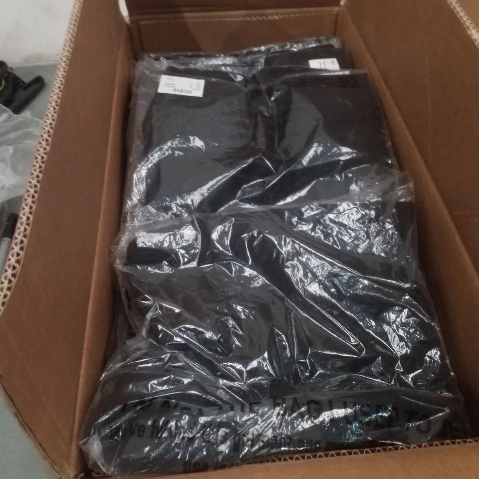 BOX CONTAINING APPROXIMATELY 32 BRAND NEW SIMPLY BE BLACK ONE SHOULDER TOPS - SIZE 26