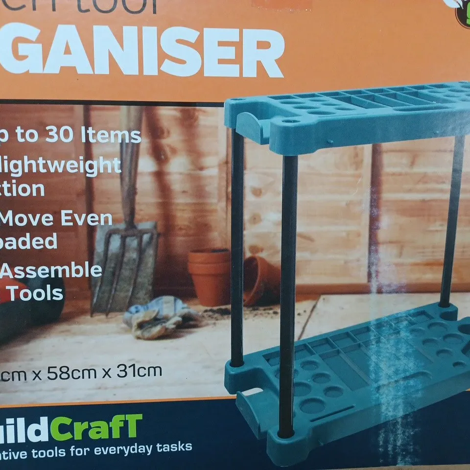BOXED BUILDCRAFT RECTANGULAR GARDEN TOOL ORGANISER