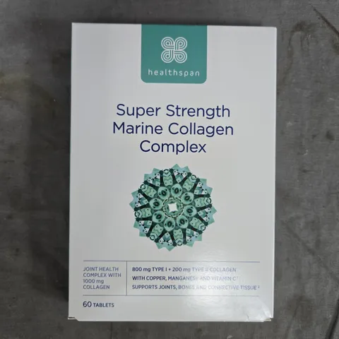 HEALTHSPAN SUPER STRENGTH MARINE COLLAGEN COMPLEX - 60 TABLETS