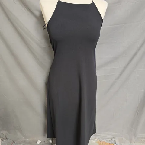 UNIQLO CREPE JERSEY CAMISOLE DRESS IN BLACK SIZE XXS