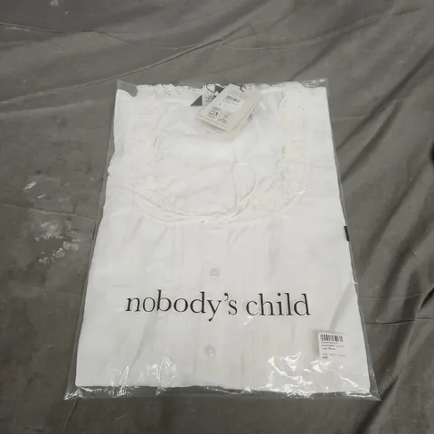 NOBODY'S CHILD LUMI BLOUSE – WHITE – UK L