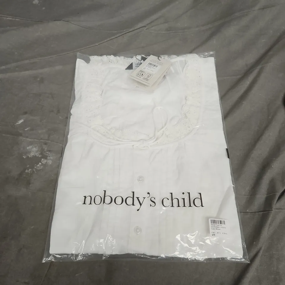 NOBODY'S CHILD LUMI BLOUSE – WHITE – UK L