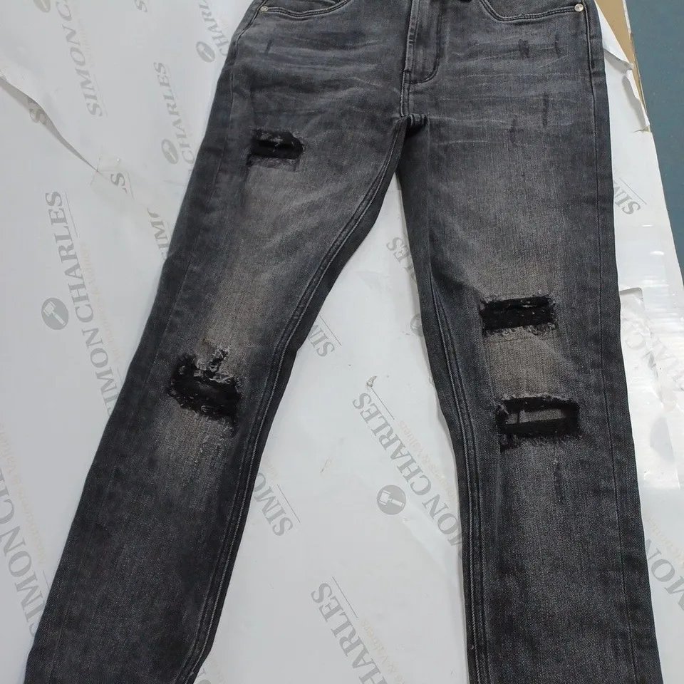 PRE LONDON CAPRI BLACK JEANS - 28R
