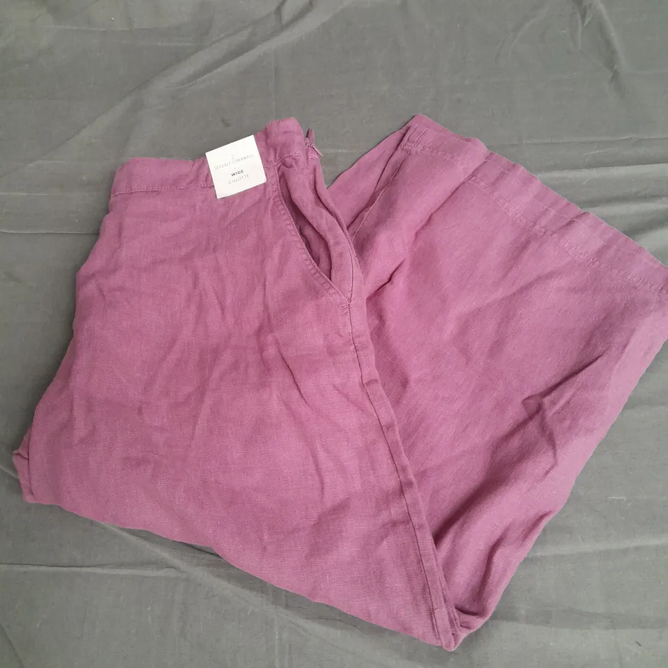 SEASALT CORNWALL WIDE CULOTTE IN THISTLE SIZE 12