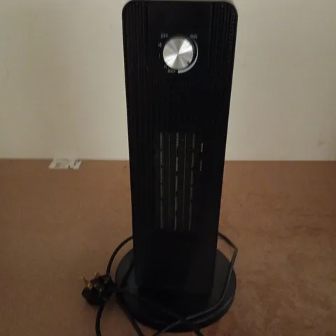 BOXED TCP PORTABLE TOWER HEATER IN BLACK 2000W